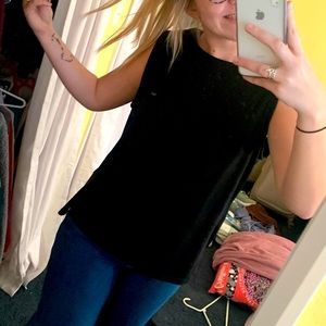 Black tank top